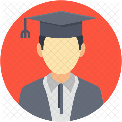 Graduate Icon - Student Avatar Icon (512x512)
