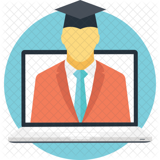 Online Graduation Icon - Education (512x512)