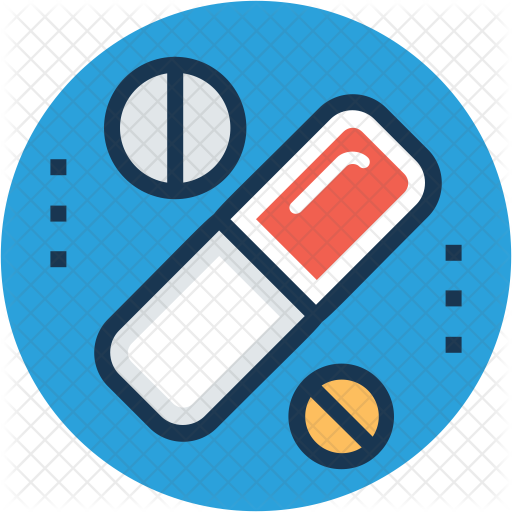 Medicines Icon - Draw A Paw Print (512x512)