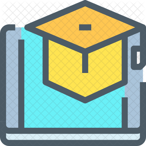 Online Graduation Icon - Learning (512x512)