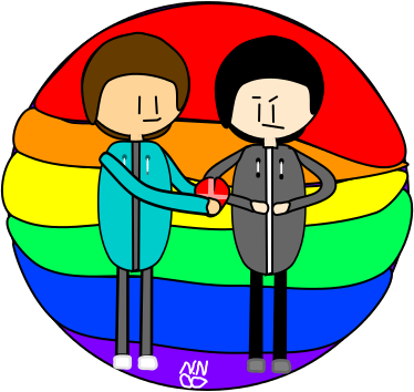 Lgbtq Gay Pride Art Work - Lgbt (374x354)
