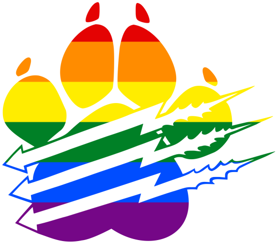 Gay Pride Antifa-fur Symbol - Antifa Fur Logo (561x493)