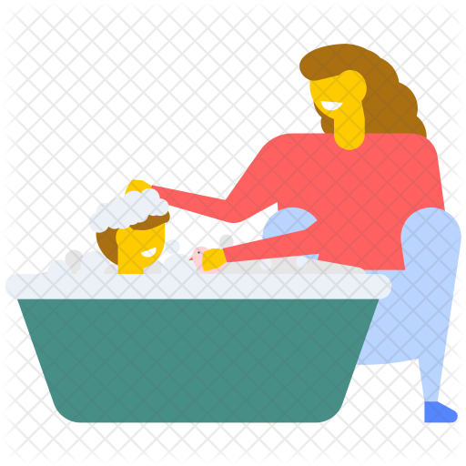 Baby Bath Icon - Baby Shower (512x512)