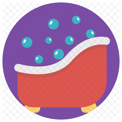 Bathtub Icon - Circle (512x512)