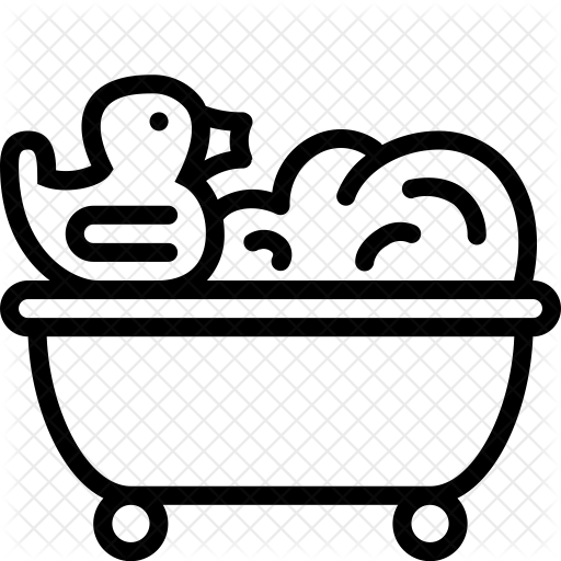 Bath Icon - Shower Outline (512x512)