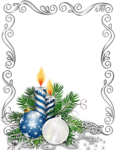 Новогодние Рамки Для Фотографий, Фоторамки Для Фотошопа - Borde De Tarjeta Navideña (385x500)