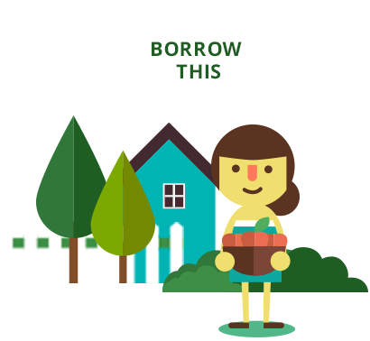 Join Portland Rooster Where Neighbors Help, Borrow, - Illustration (410x378)