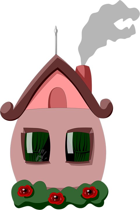 House, Spooky, Rustic, Cottage, Fairy - House (482x720)