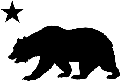 From Sacramento Through The Central Valley To The Sunny - California Bear (500x350)