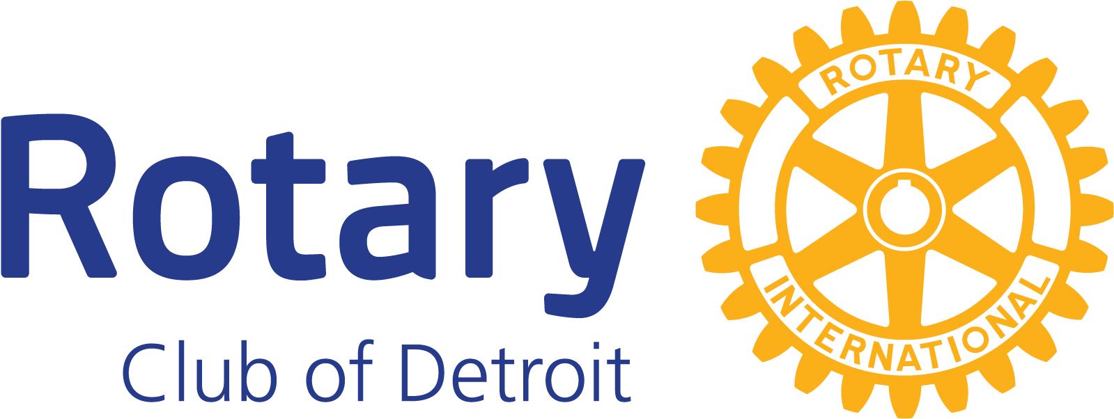 Rotary Club Of Detroit - Rotary International Logo 2016 (1703x675)