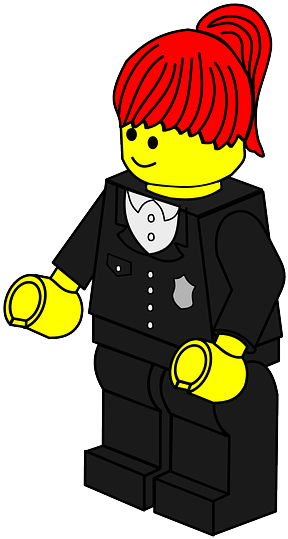 Policewoman Woman, Police, Toy, Town, Lego, Policewoman - Lego Clip Art (339x640)