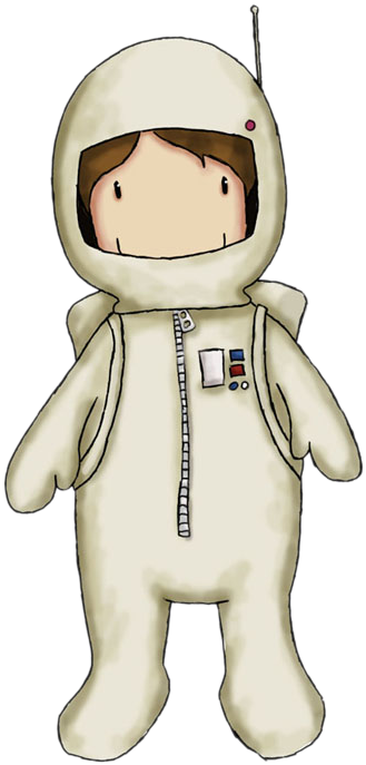 Astronaut Clipart Png Transparent - Astronaut Drawing (446x700)