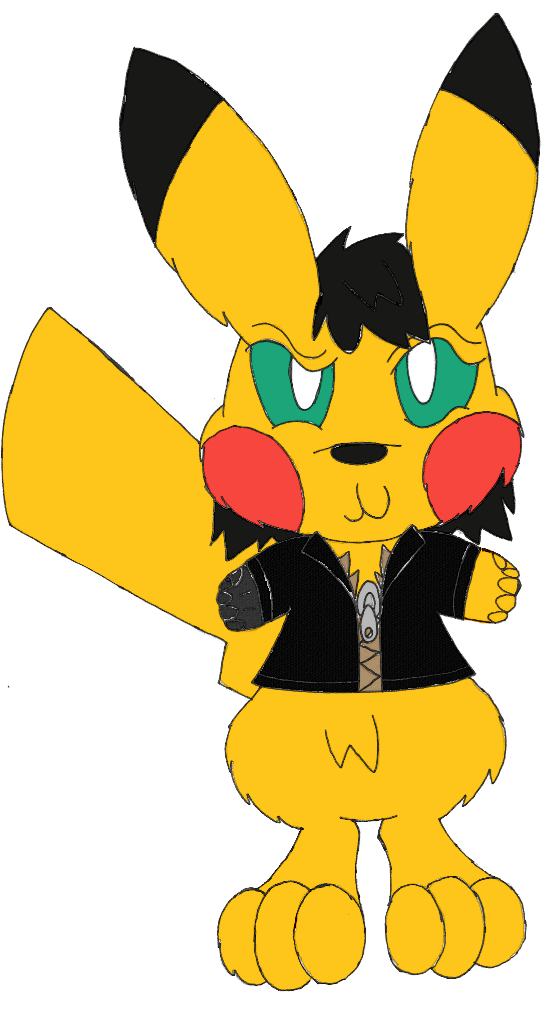 Ace's Fabulous Mullet - Cartoon (1500x2104)