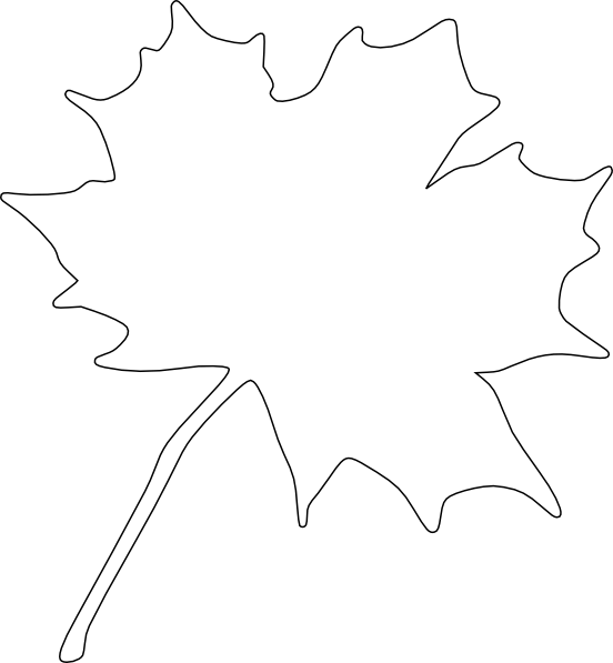 Leaf Border Black And White Clipart - White Leaf Png Transparent (552x597)