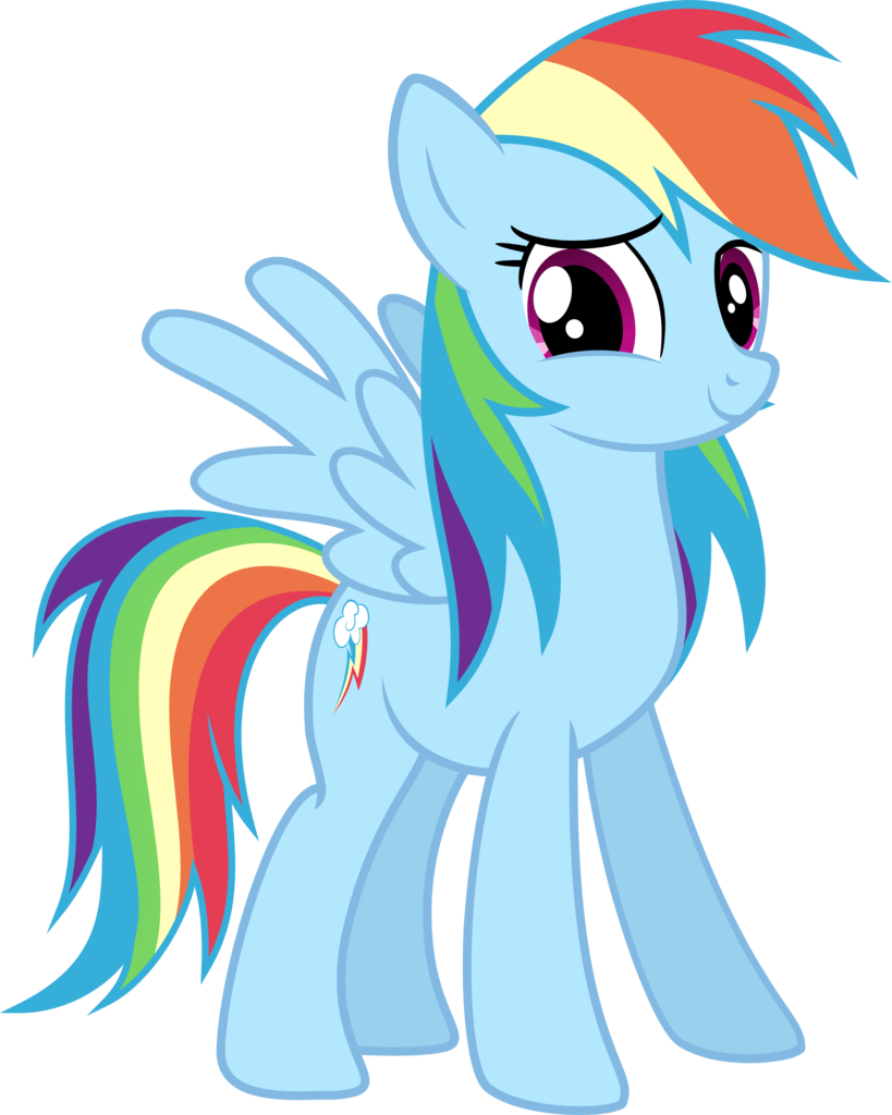 Alternate Hairstyle, Artist - Mlp Rainbow Dash Excited (819x1024)