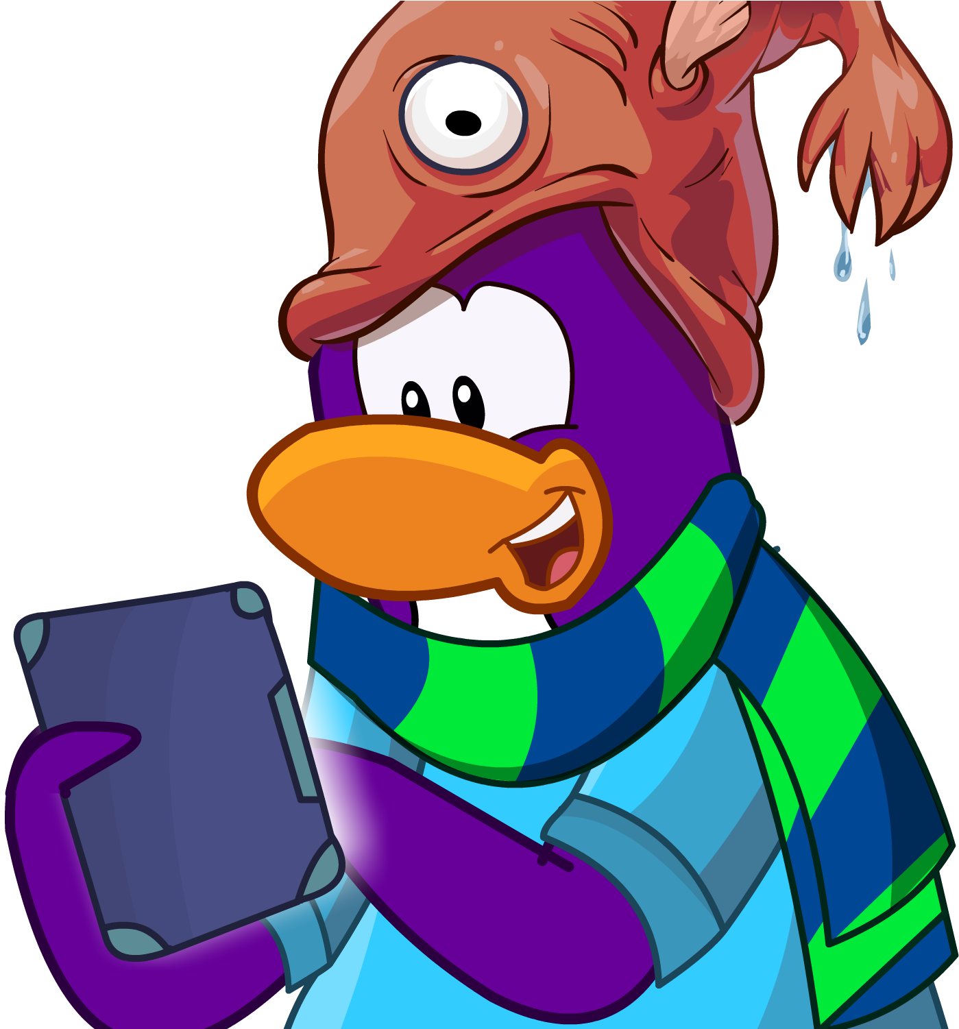 The Second One Is My Profile Image On My Cpps Twitter - Club Penguin Customs (1500x1500)