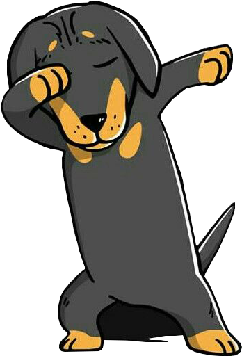 Dog Penguin Clip Art Illustration Beak - Dab Dachshund (496x871)