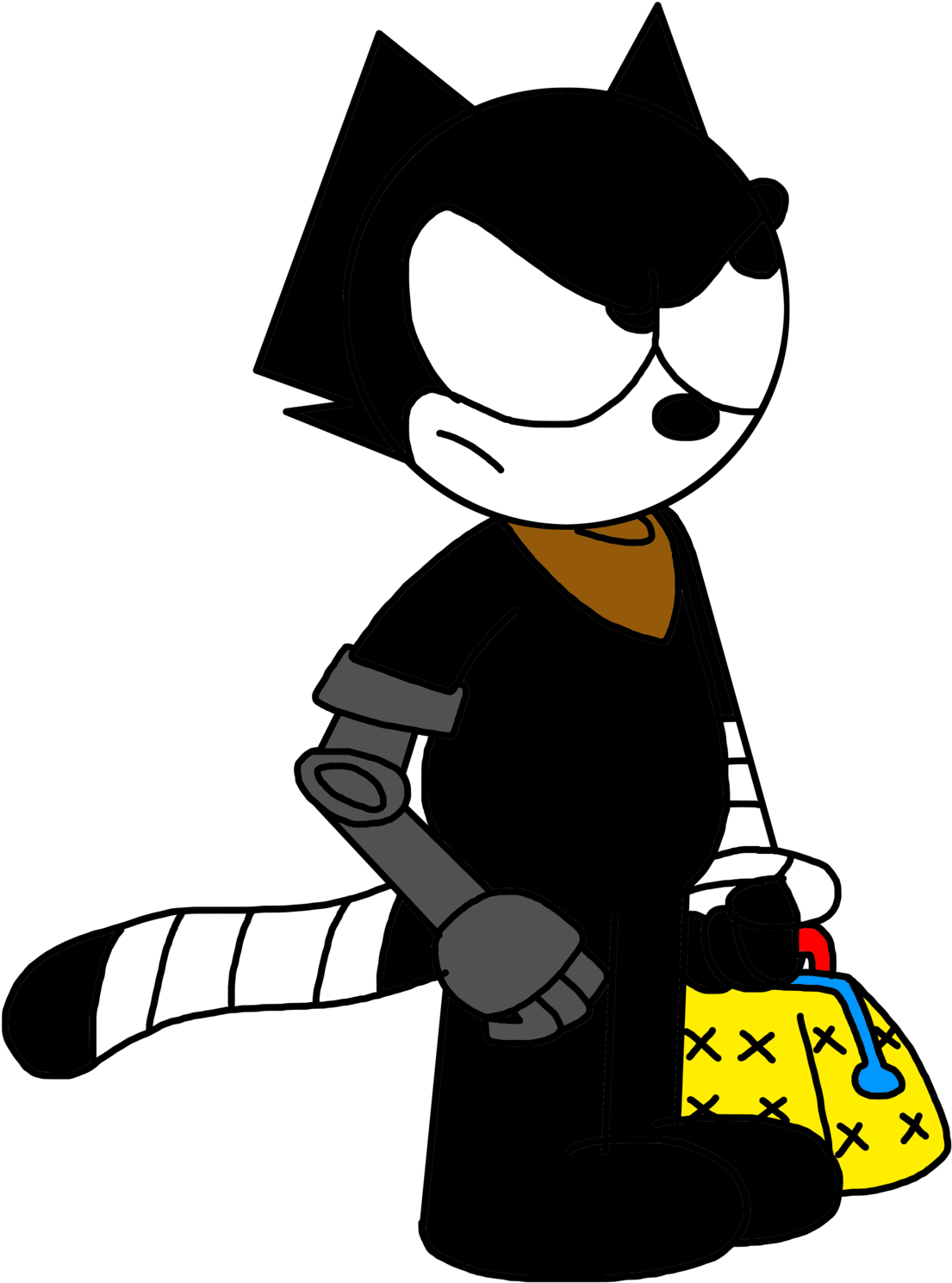 Cat Character Fiction Clip Art - Clip Art (1600x1600)