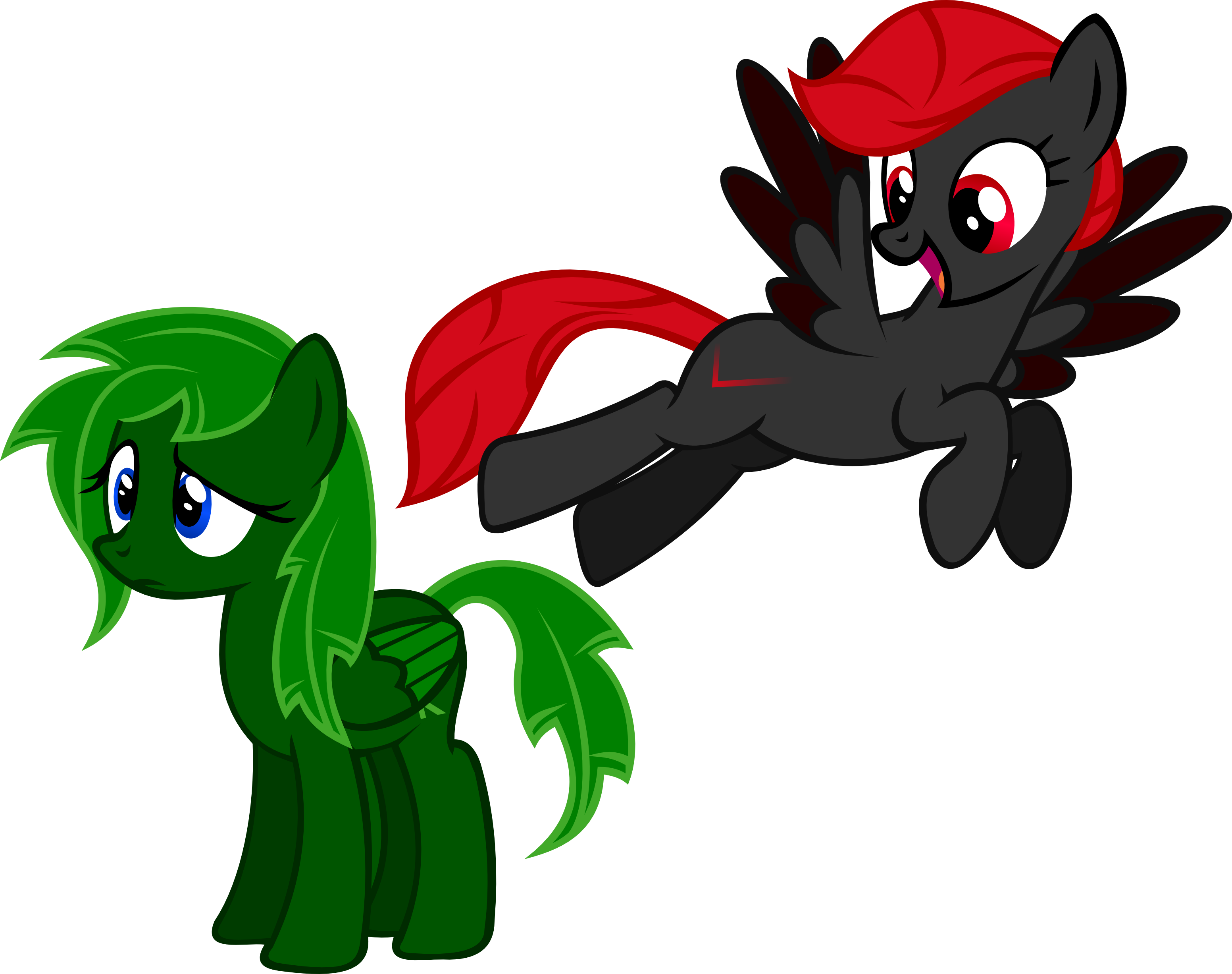 Pony Green Mammal Fictional Character Vertebrate Horse - Cartoon (3104x2452)