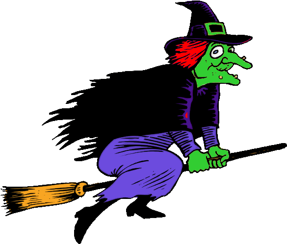 Witch Clip Art Witch11 600 X 518 25395 Bytes - Witch Clipart (600x518)
