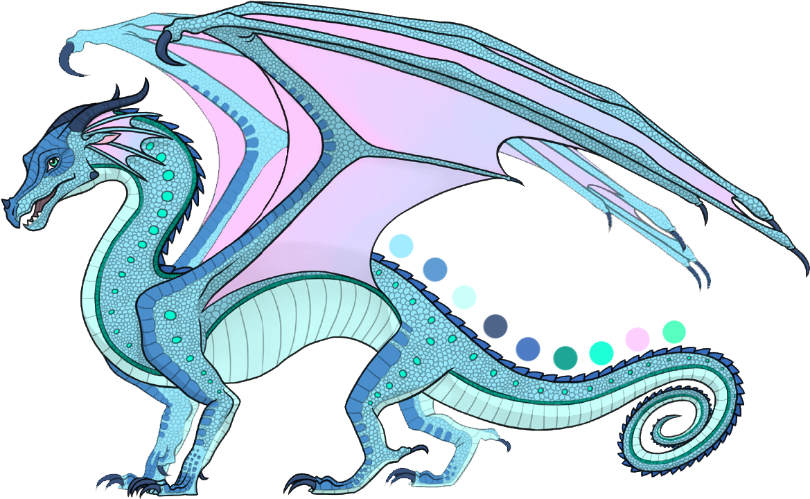 Bullfrog Is A Sky-blue Male Rainwing - Kinkajou Wings Of Fire Rainwing (1184x739)