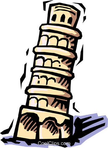 Tower Of Pisa Clipart 4 By Tammy - Leaning Tower Of Pisa Clipart (348x480)