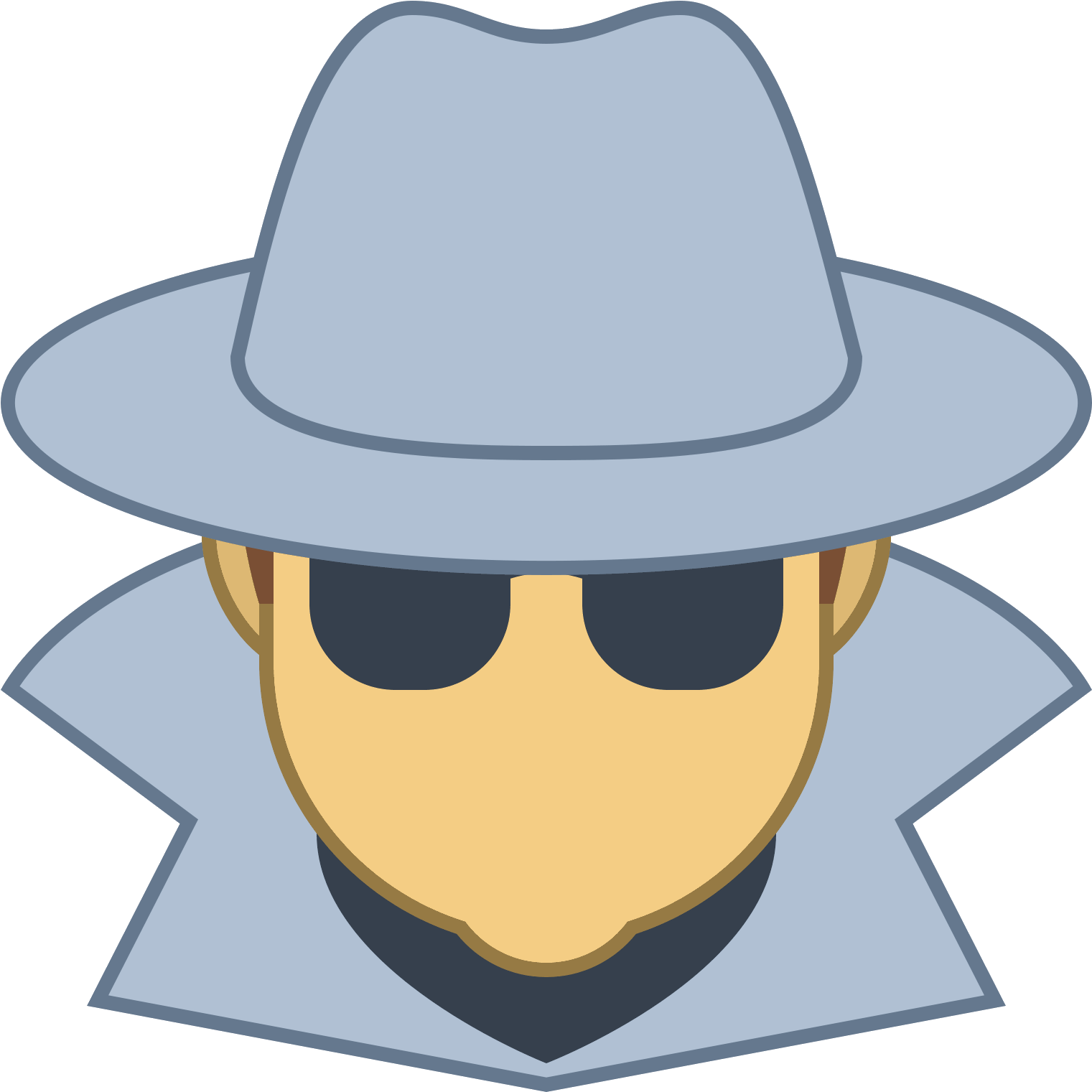 Spy Icon On White Background - Telegram (1600x1600)