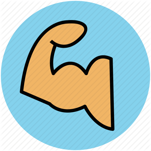 Muscles Icon - Strong Arm Icon (512x512)