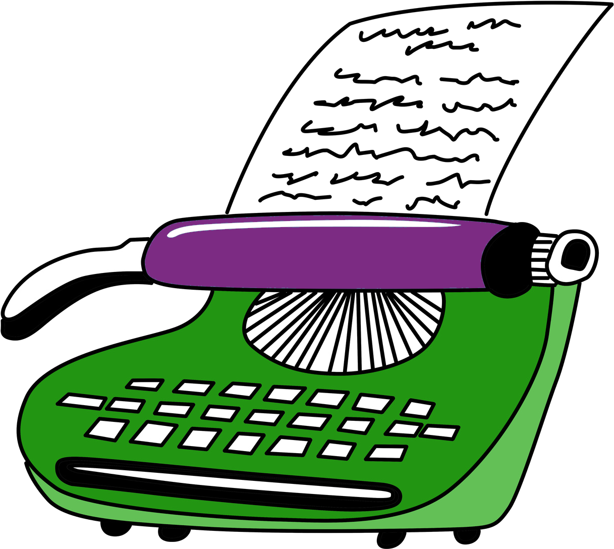 Drawing Stock Photography Typewriter - Drawing Stock Photography Typewriter (1452x1309)