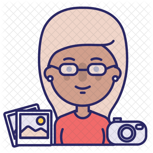Photographer Icon - Smiley Face With Santa Hat (512x512)