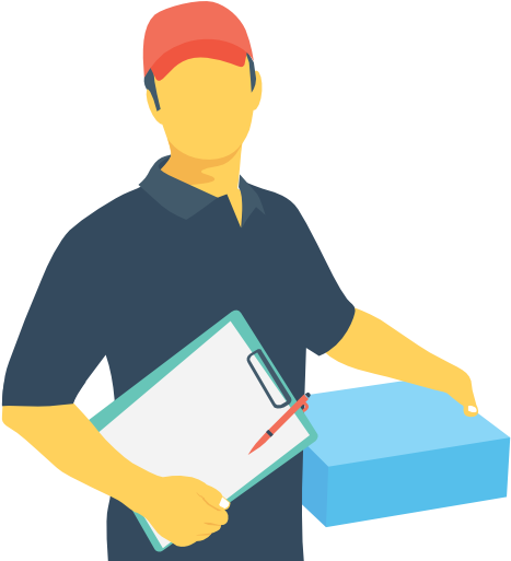Delivery Man Free Icon - Courier Icon (512x512)