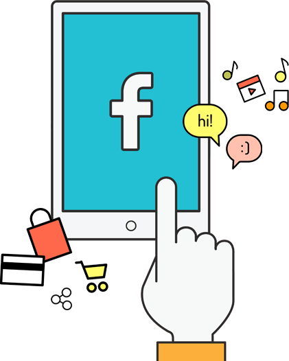 Digital Marketing Agency, Seo, Sem, Ppc, Social Media - Social Network Cartoon Png (421x526)