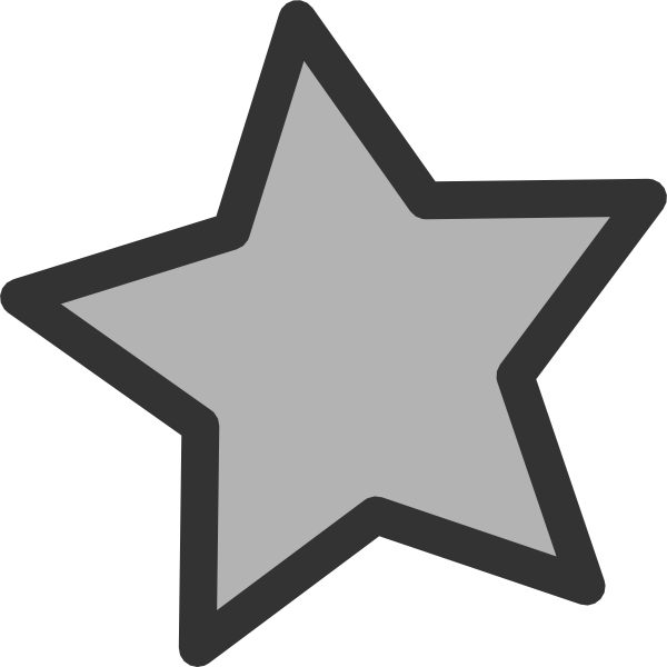 Favorite Star Icon Clip Art At Clker - Favorite Star Icon (600x600)