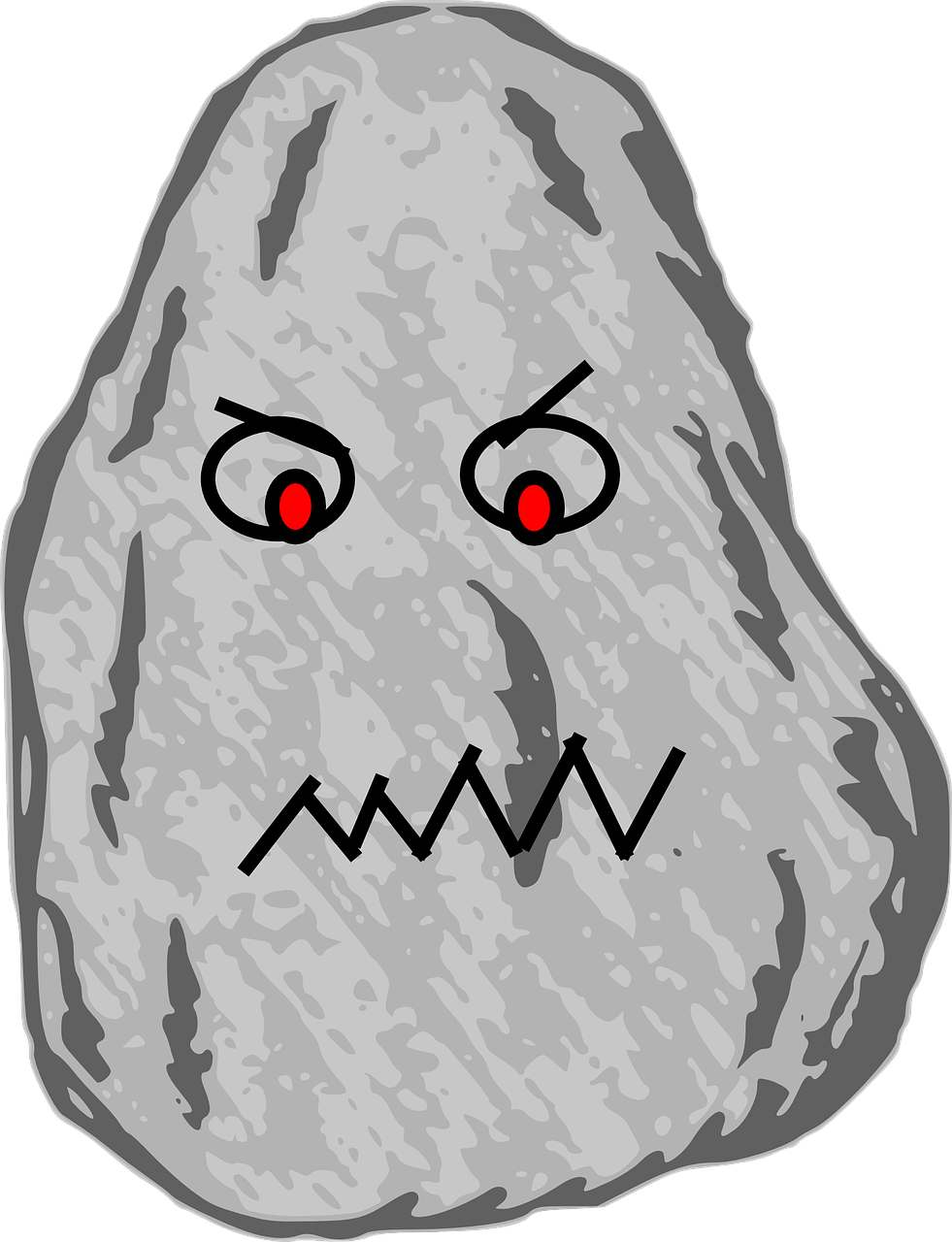 Pet Rock - Rock Clip Art Free (981x1280)