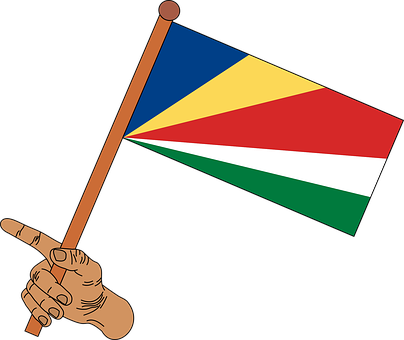 Flag, Seychelles Flag, Seychelles - Flag Of Seychelles (404x340)