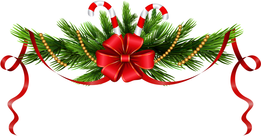 Free Png Christmas Pine Branches Decoration Png Images - Christmas Decoration Png (850x444)