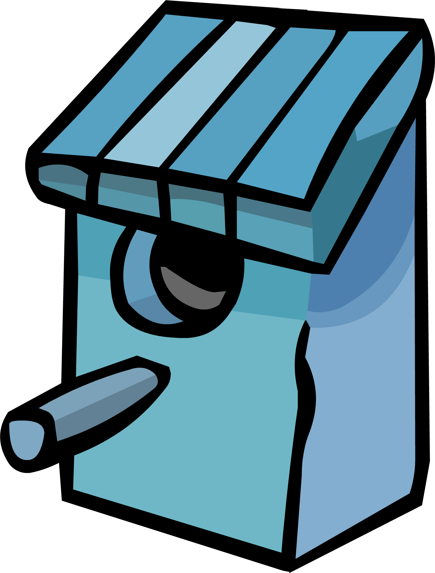 Blue Birdhouse Sprite 003 - Nest Box (1502x1978)