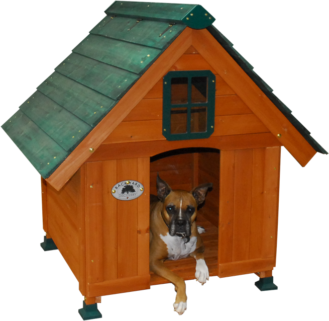 Backyard Discovery's Deluxe Wooden Dog Houses Are A - Doghouse (1200x680)