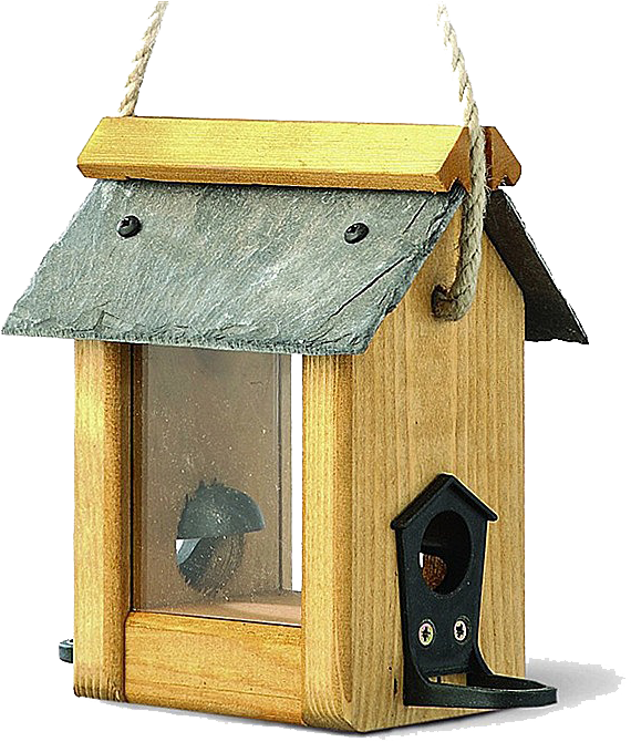 Are Cute Little House-shaped Feeders Built From Weather - Tom Chambers Welland Seed Feeder (700x700)