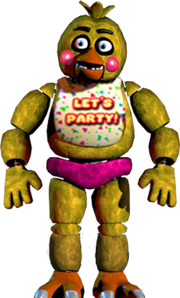 Fnaf 1 Toy Chica By Pkthunderbolt100 - Chica Fnaf Full Body (999x999)