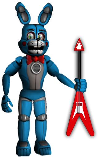 Funtime Toy Bonnie By 133alexander - Animatronics Fnaf Funtime Toy Bonnie (450x607)
