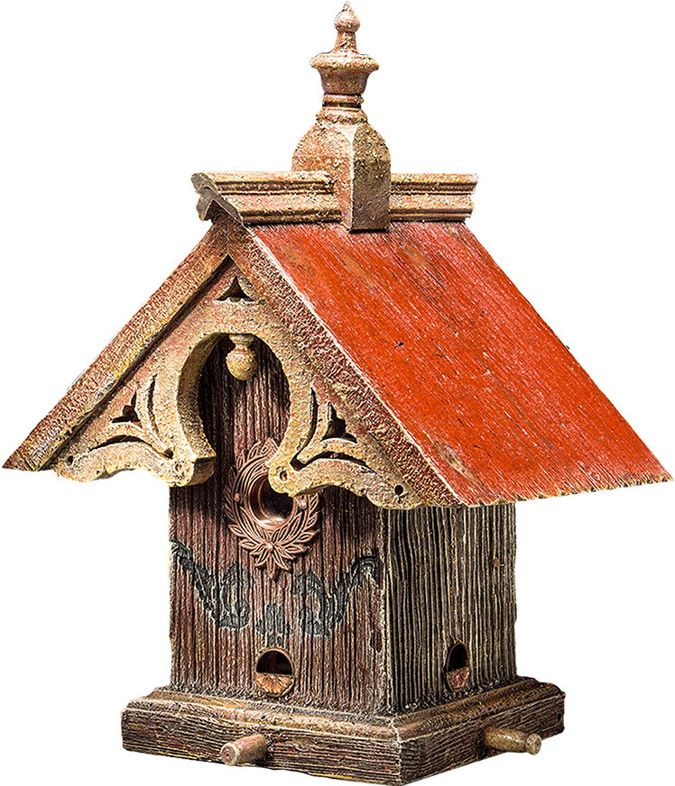 Queen Anne Bird Feeder - Wood (1000x1000)