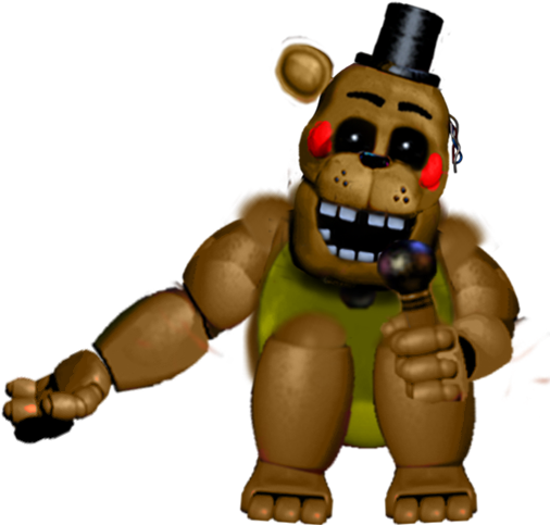 Toy Golden Freddy Version 2 By Reizosaurus-64 - Fnaf 2 Toy Golden Freddy (505x505)