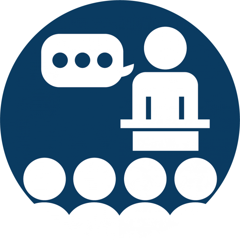 General Awareness Icon That Features A Person Speaking - Public Awareness Icon (768x768)