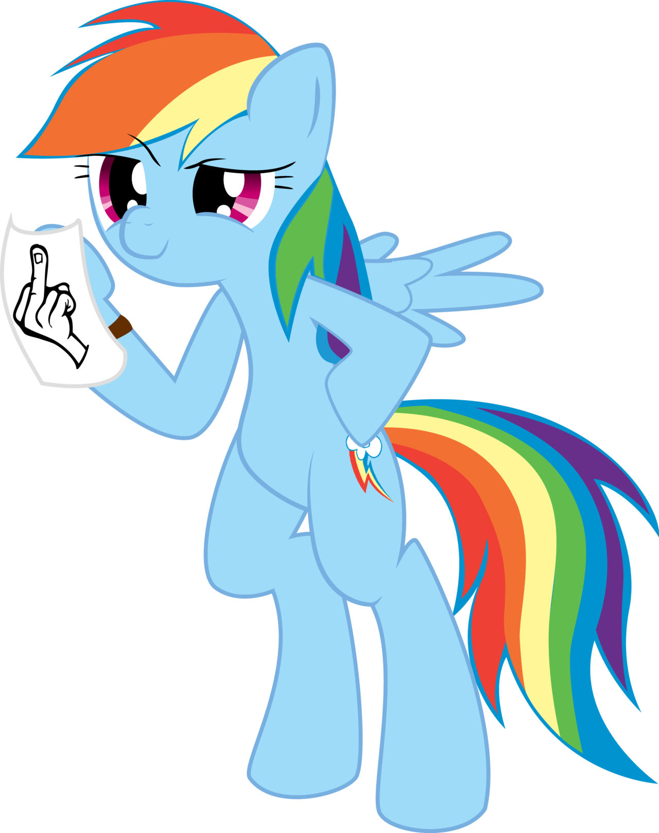 Mlp Fim - Middle Finger Mlp (1280x1618)