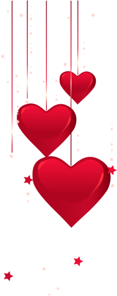 Hearts Decor Png Clipart - Hearts Decor Png (256x600)