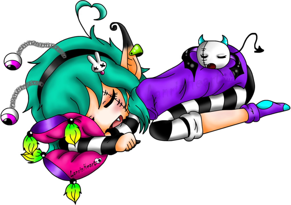 Sleepy Time By Lanrinheart - Cartoon (1024x721)
