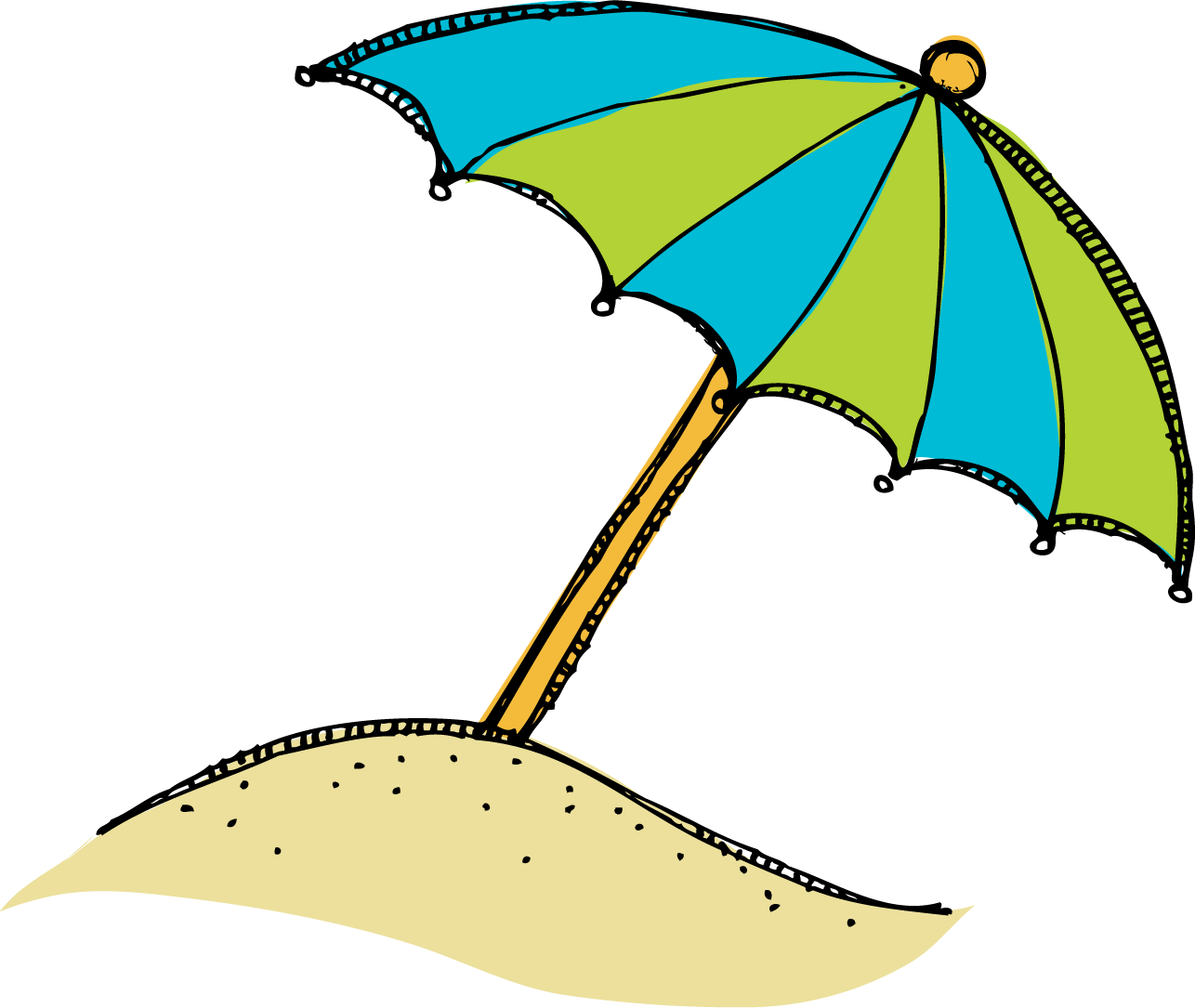 Beach Clip Art Cartoon Free Clipart Image - Beach Hair Don't Care Throw Blanket (1286x1085)