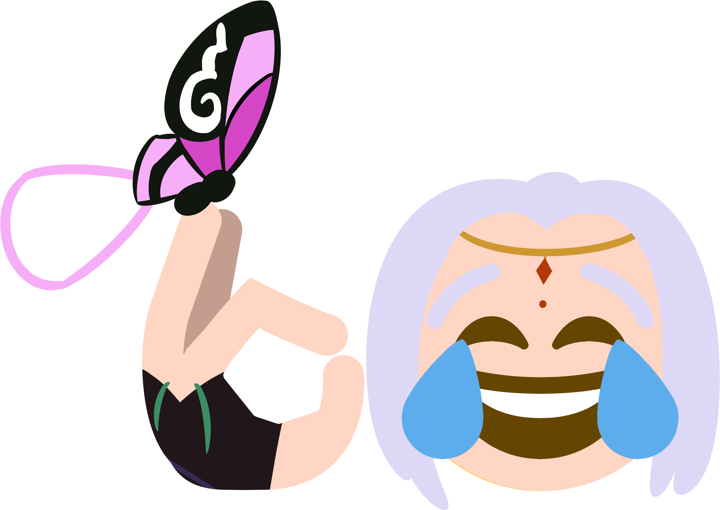 Nahyuta's "let It Go And Move On" In Emoji Form - Let It Go And Move On Ace Attorney (2560x1884)