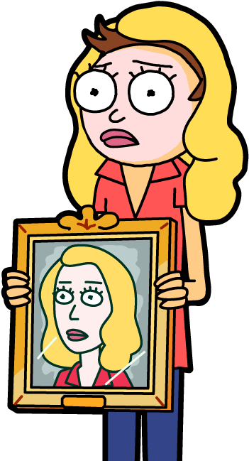 Summer Morty - Pocket Mortys Beth Morty (369x650)
